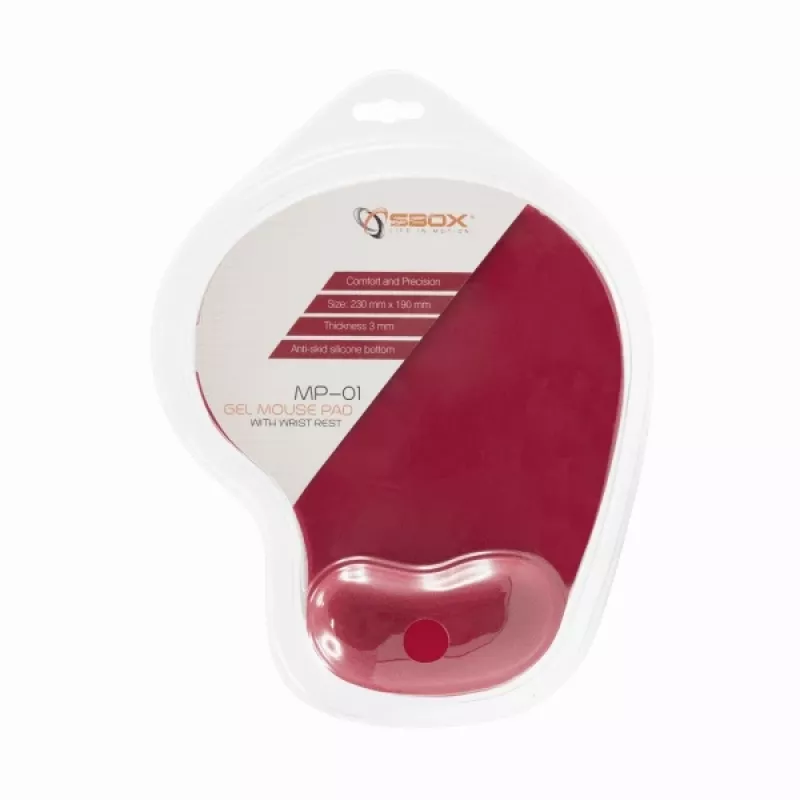 Sbox MP-01R κόκκινο mouse pad gel
