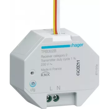 Ασύρματη είσοδος KNX χωνευτή 2 απλή 230V quicklink TRB302B (TRB302B)