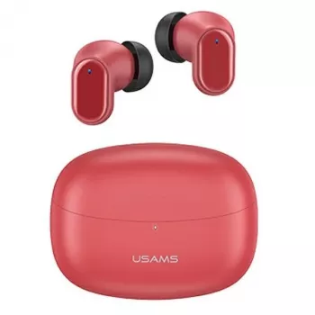Ασύρματα ακουστικά TWS usams σειρά BH BHUBH03 Bluetooth 5.1, κόκκινο — In-Ear, θήκη φόρτισης