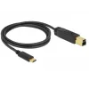 Καλώδιο USB DeLOCK 83675 USB 3.2 Gen 2 1m USB C USB B μαύρο