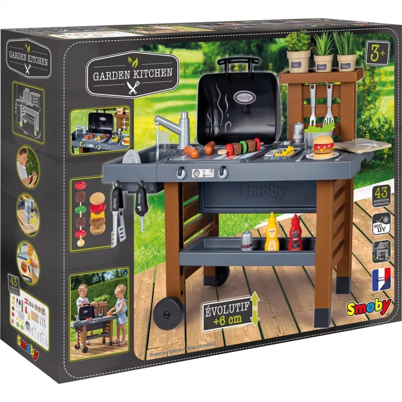 Garten Kitchen, Παιδική κουζίνα γκρι/καφέ