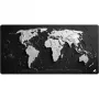 Gaming mouse pad Sharkoon SKILLER SGP40 D14, σχέδιο παγκόσμιου χάρτη, μαύρο/λευκό, 1000 x 500 mm