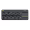 Logitech Wireless Touch Keyboard K400 Plus - πληκτρολόγιο - ασύρματο - 2.4 GHz - ελβετικό - μαύρο