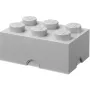 Κουτί αποθήκευσης Room Copenhagen LEGO Storage Brick 6, γκρι – στοιβαζόμενος οργανωτής για παιχνίδια και αξεσουάρ