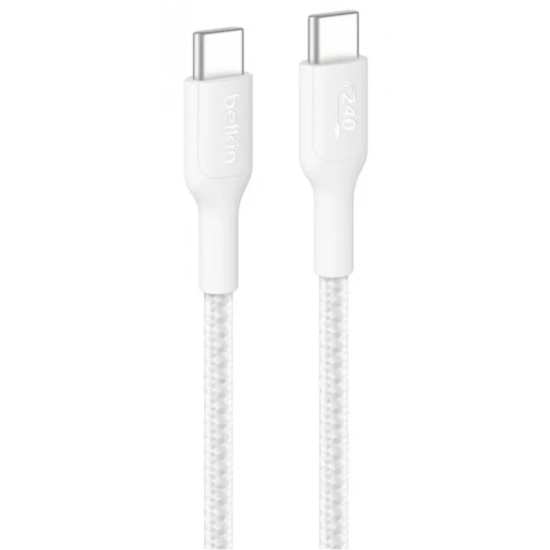 Καλώδιο USB Belkin BoostCharge Pro 2m USB C Λευκό