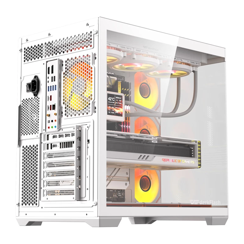 Κουτί υπολογιστή Darkflash C280 (λευκό) με 7 ανεμιστήρες ψύξης