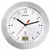 Ρολόι χαλαζία Bresser Optics MYTIME BATH RC Circle ασημί λευκό
