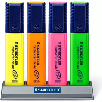 Μαρκαδόρος Staedtler Textsurfer classic 364 Μύτη σφήνας Πράσινο Πορτοκαλί Ροζ Κίτρινο