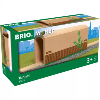 BRIO World 33735 ψηλό ξύλινο τούνελ για σιδηροδρομική γραμμή τρένου, ξύλο πιστοποιημένο FSC, από 3 ετών