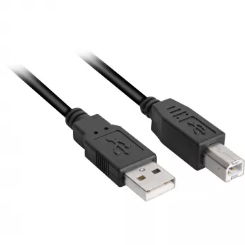 Καλώδιο USB Sharkoon USB 2.0 5 m USB A USB B μαύρο