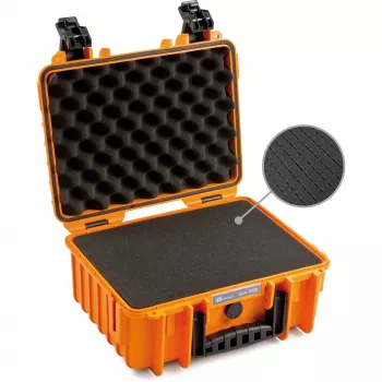 Βαλίτσα αποθήκευσης εργαλείων B&W Cases 3000/O/SI πορτοκαλί πολυπροπυλένιο ανθεκτική σε σκόνη και νερό