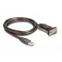 Αντάπτορας USB 2.0 Type-A σε σειριακό RS-232 D-Sub 9 ακίδων βύσμα αρσενικό DeLOCK 62646