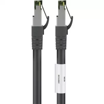 Goobay CAT 8.1 Patch cable, S/FTP (PiMF), Μαύρο, 2 m - LSZH χωρίς αλογόνα, Χαλκός AWG 24 (66722)