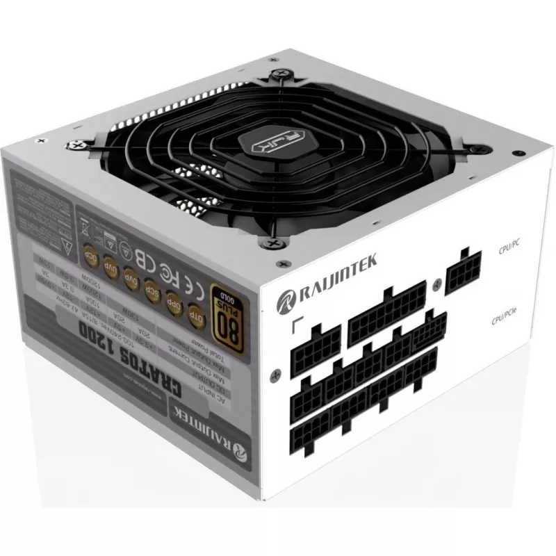 CRATOS 1000 Λευκό, Τροφοδοτικό PC λευκό, cable management, 1000 Watt