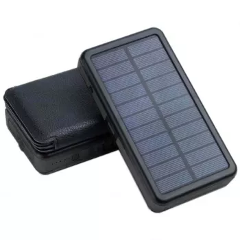 PowerNeed ES20000B πτυσσόμενο ηλιακό πάνελ με power bank, 9 W, 20000 mAh, Li-Poly, 2x USB 2 A, μαύρο