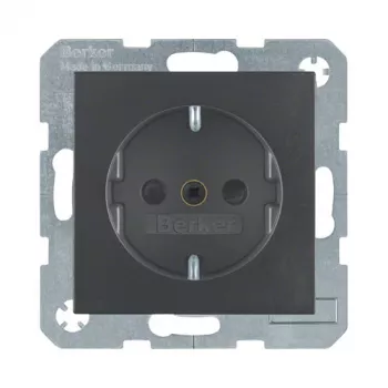 Berker 4723 16 06 Πρίζα Schuko B1 Ανθρακί