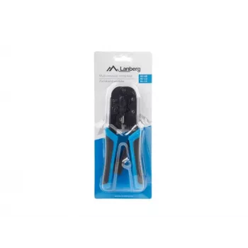 Εργαλείο crimp LANBERG NT-0201 για βύσματα RJ-45, 180 mm, 315 g, μαύρο/μπλε