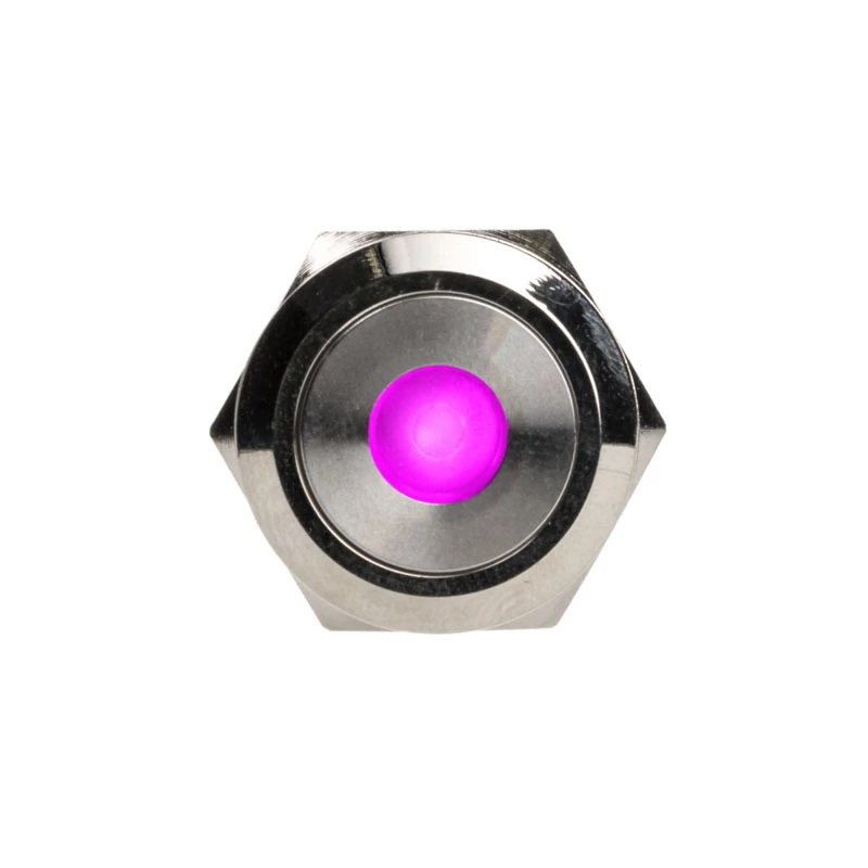 DimasTech Αντικλεπτικός διακόπτης πίεσης 19 mm Silverline Dot RGB PD210