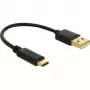 Καλώδιο φόρτισης USB DeLOCK 80954 Type-A σε USB Type-C 3 A 15 cm