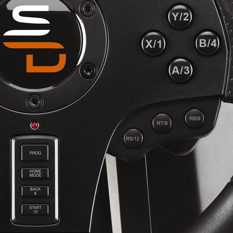 Subsonic SA5595-PC Χειριστήριο gaming Μαύρο USB Τιμόνι + πεντάλ