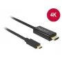 Προσαρμογέας καλωδίου βίντεο DeLOCK 85259 USB Type-C σε HDMI 2m μαύρο