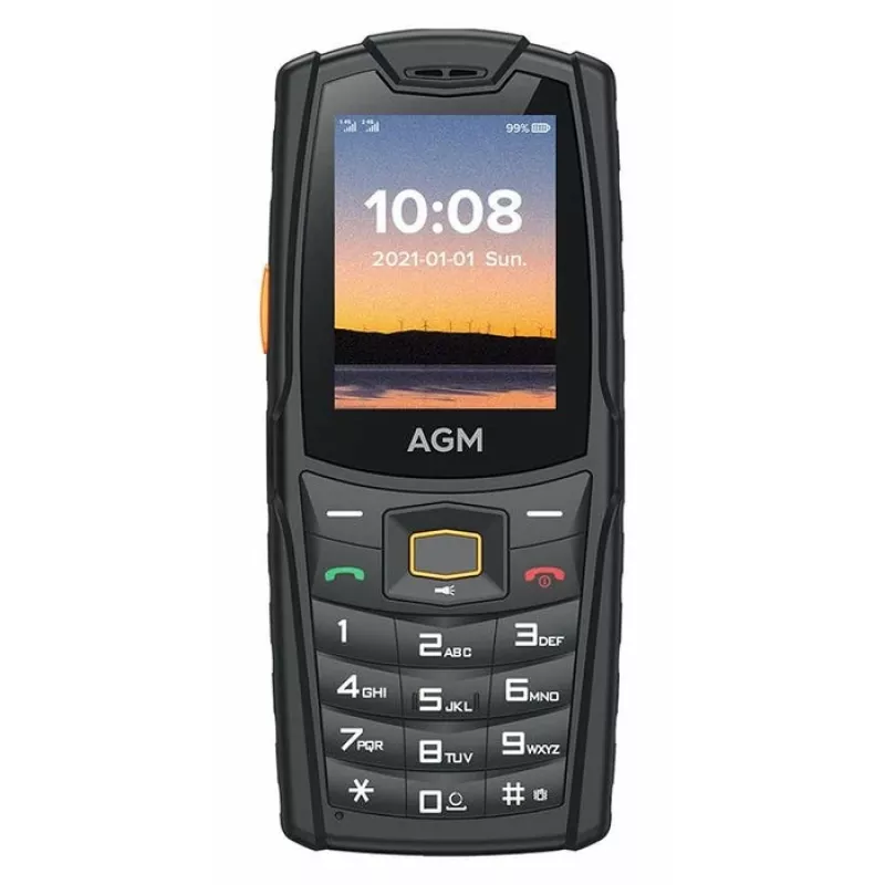 AGM M6 4G ανθεκτικό κινητό τηλέφωνο με πλήκτρα για εξωτερικούς χώρους (τύπου bar), IP68/IP69K, MIL-STD-810H, χωρίς τροφοδοτικό