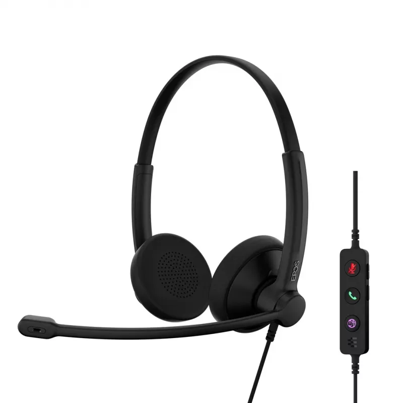 Headset EPOS IMPACT 100 UC Stereo USB-C+A Ενσύρματο Ελαφρύ Άνετο