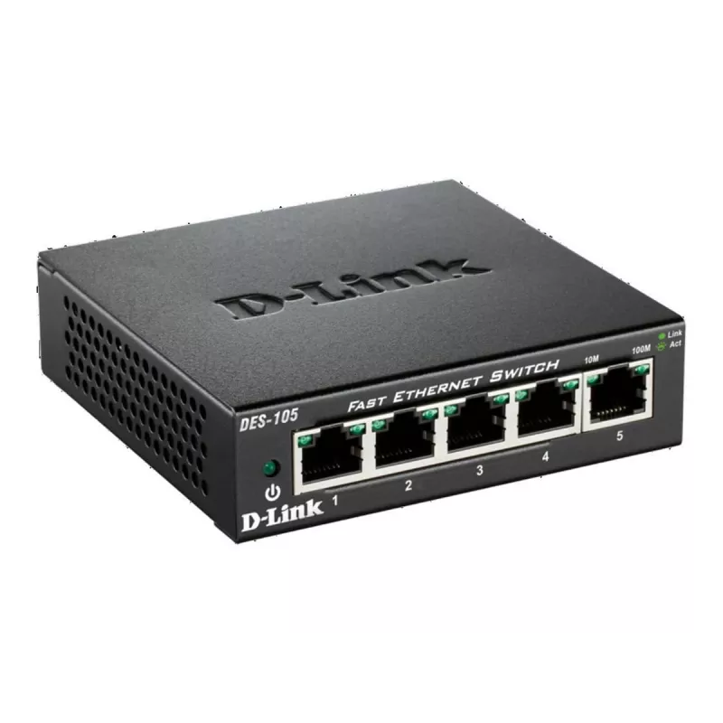 D-Link DES-105 Unmanaged L2 Μαύρο
