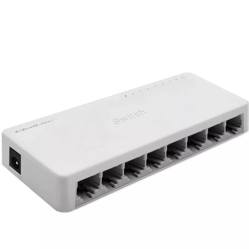 Δικτυακός διακόπτης Qoltec 8x θύρες RJ45 1000Mbps LAN