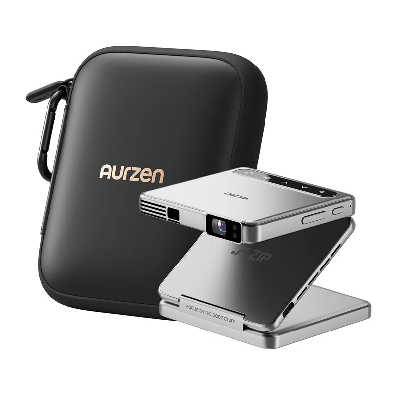 Aurzen Zip προβολέας (ασημί) – φορητός mini προβολέας, μοντέλο AU-PJ-ZP001M-UNWH0