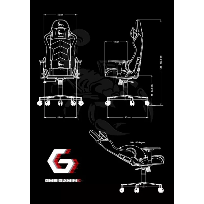 Πολυθρόνα gaming Gembird SCORPION