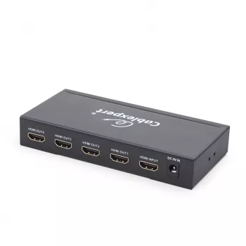 Gembird DSP-4PH4-02 διαχωριστής HDMI, 1x HDMI σε 4x HDMI, HDMI 1.4, 225 MHz, 3D, ατσάλι, μαύρο