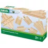 BRIO 33307 σετ ραγών σιδηροδρόμου – 11 ξύλινα μέρη για επέκταση