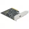 DeLOCK - Προσαρμογέας USB - PCIe 3.0 x4 Low-Profile - USB 3.2 Gen 2x2 x 1 (89036)