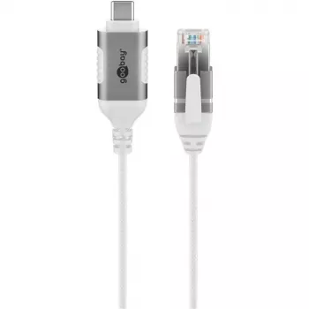 Καλώδιο Ethernet Goobay USB-C 3.1 σε RJ45 λεπτό 2 m - συνδέει router ή modem (74387)