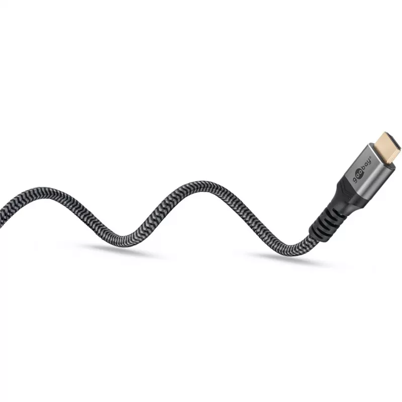 Plus Καλώδιο High-Speed HDMI με Ethernet, 4K @ 60Hz γκρι, 0,5 μέτρα
