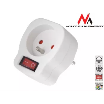 Πρίζα MACLEAN AC-Πρίζα MCE13 με διακόπτη