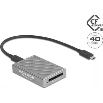 Αναγνώστης καρτών DELOCK 91021 USB Type-C 40 Gbit/s για CFexpress Type B