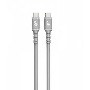 Καλώδιο USB C - USB C 1 m. silicone γκρι