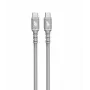 Καλώδιο USB C - USB C 1 m. silicone γκρι