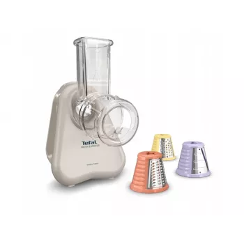 Ηλεκτρικός κόφτης λαχανικών Tefal Fresh Express DN853BE0 — 150 W, 3 εναλλασσόμενα εξαρτήματα, 1 ταχύτητα, κρεμ