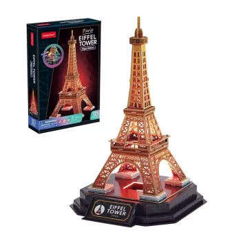 3D Παζλ Cubicfun Eiffelturm Nacht Edition LED από cubicfun Μοντέλο 306-L534H – φωτιζόμενο αρχιτεκτονικό 3D παζλ
