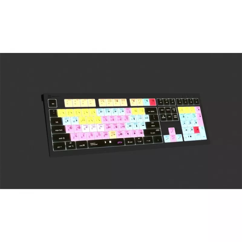 Logickeyboard Avid Pro Tools Astra 2 πληκτρολόγιο USB για Mac, QWERTZ γερμανικό, μαύρο