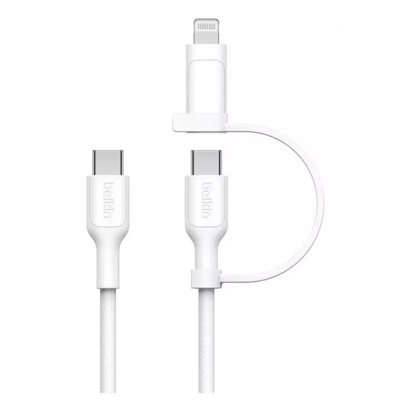 Καλώδιο USB Belkin BoostCharge Pro 1,5 m USB-C USB-C/Lightning Λευκό