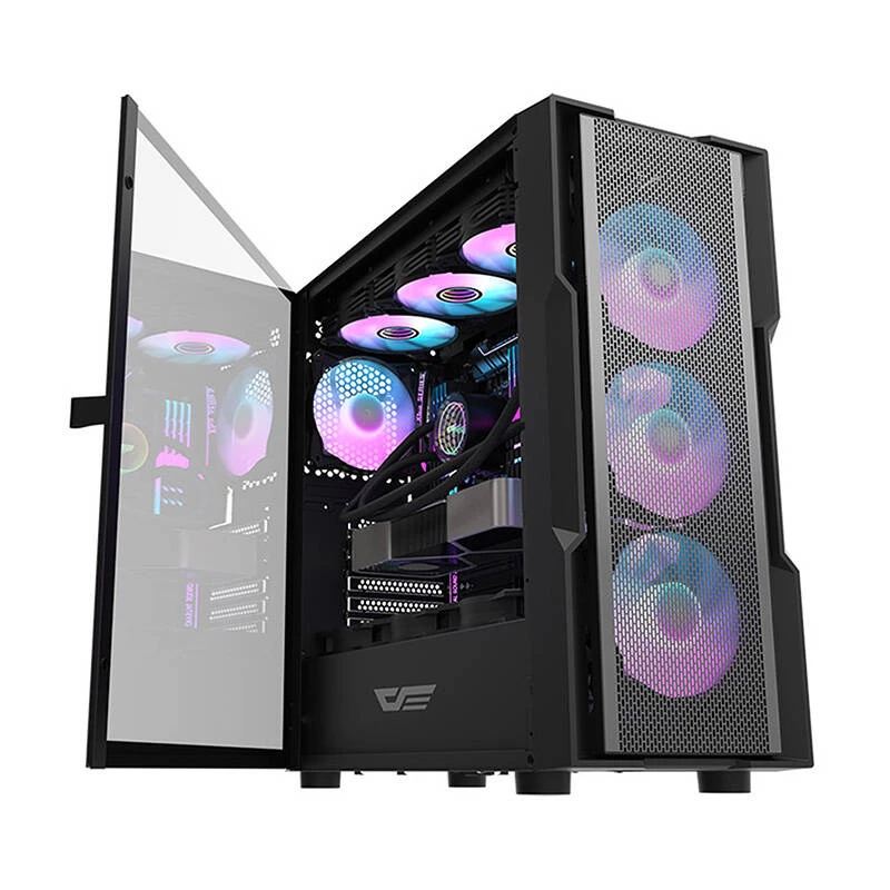 Κουτί υπολογιστή Darkflash DK431 Mesh, ATX, μαύρο