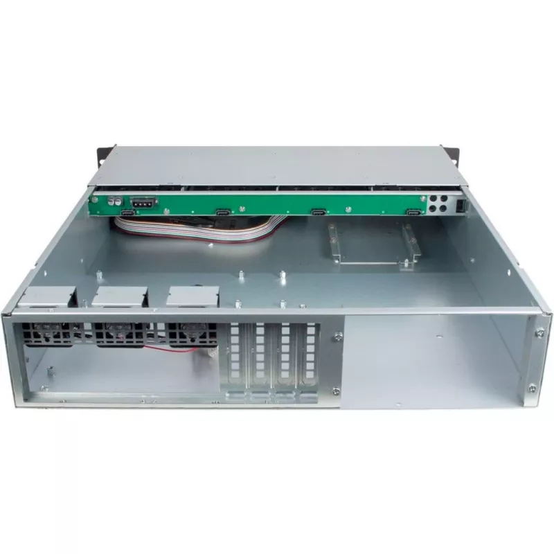 Θήκη Server Inter-Tech 2U 2404L Rack Μαύρο, Γκρι
