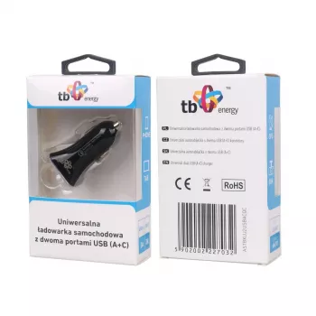 Φορτιστής αυτοκινήτου Universal USB a+c Qc Tb ASTBXLU2USBACQC