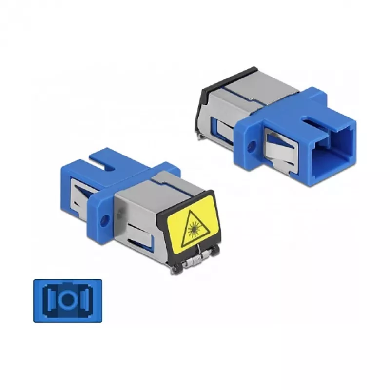 Ζεύκτης οπτικής ίνας DeLOCK 86888 SC Simplex υποδοχή σε SC Simplex υποδοχή μπλε