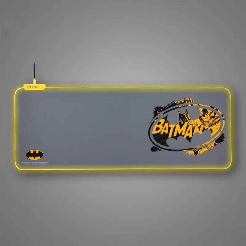 FR-TEC BATPCMPAD Mousepad Gaming Mousepad Μαύρο - Γκρι - Κίτρινο (BATPCMPAD)