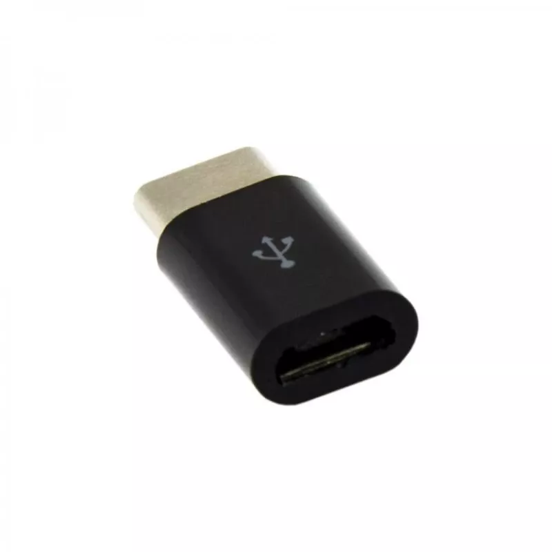 Sbox Micro USB 2.0 F. -> TYPE C M. μαύρο AD.USB-C B